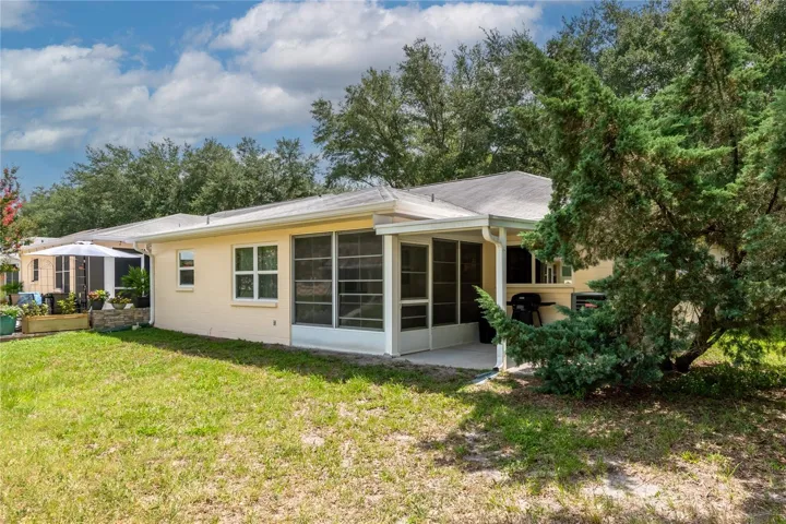 Back Florida Room and a patio