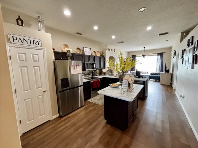 Kitchen Family room view