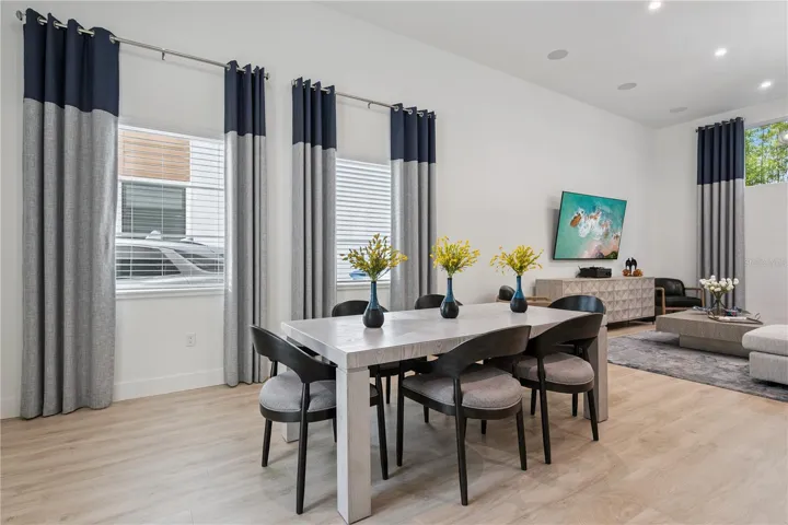 Dining Room with view to Living Room