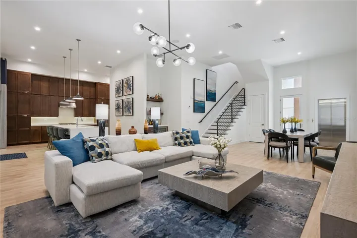 Open Concept Living Room/Dining room and Gourmet Kitchen