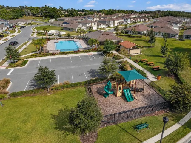 Community pool and playground