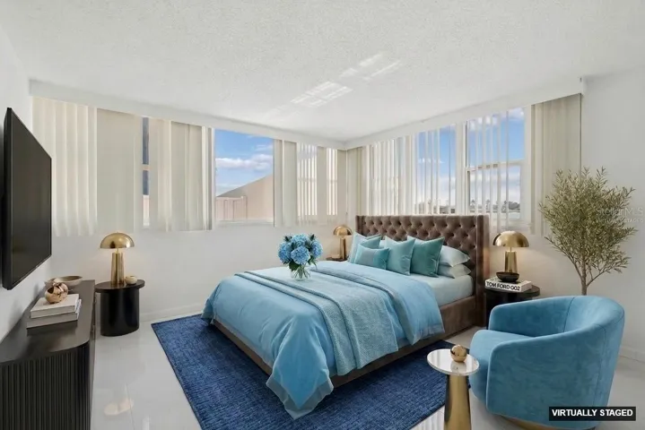 VIRTUALLY STAGED BEDROOM