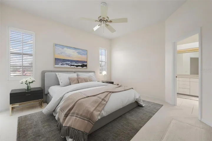 Virtually staged - Primary bedroom