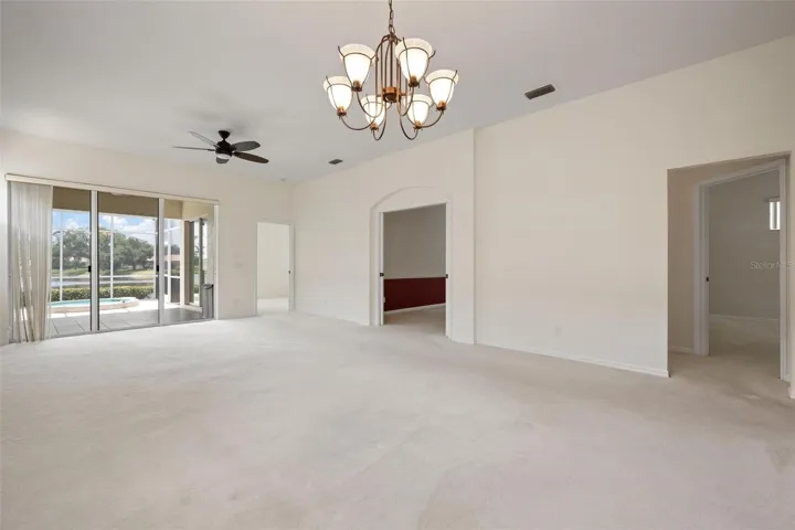 Dining room, living room