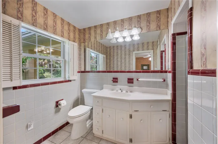 Original Master Bathroom with Shower