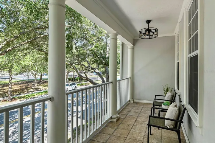 Lovely Upstairs Front Porch