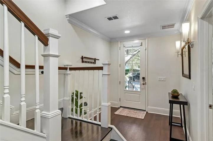 Access to Downstairs Guest Bedroom and Two Car Garage on this level