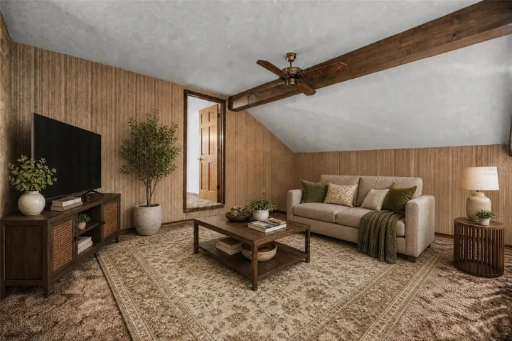 Virtually Staged. Open loft.