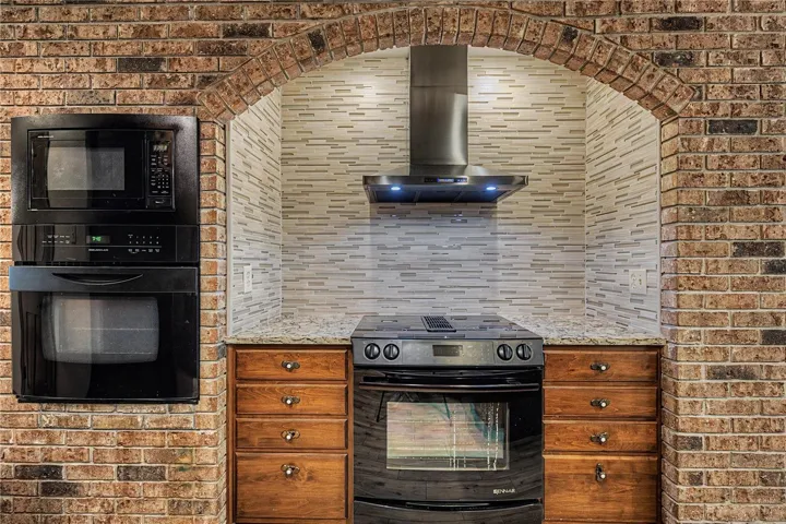 Glass cook top range with Built in oven