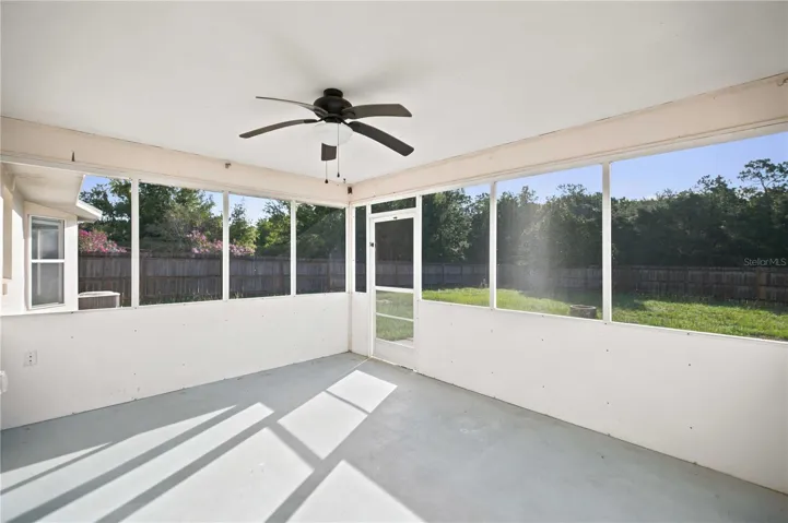 Screened in back porch