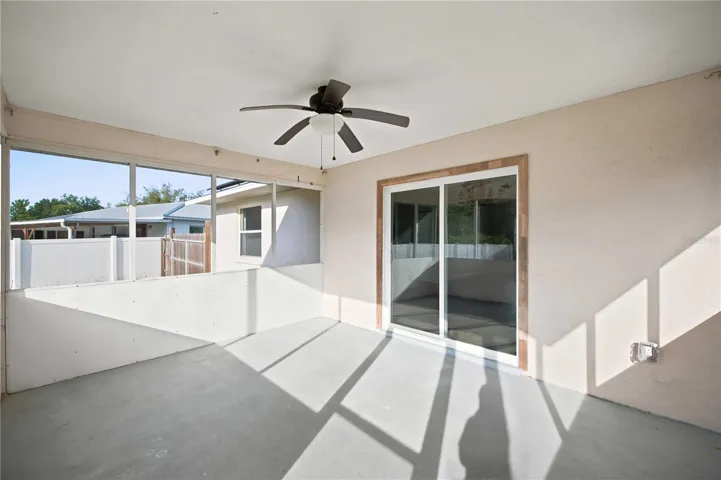 Screened in back porch