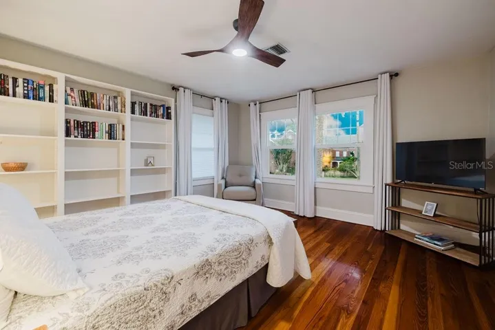 Bedroom 2 with oversized windows.