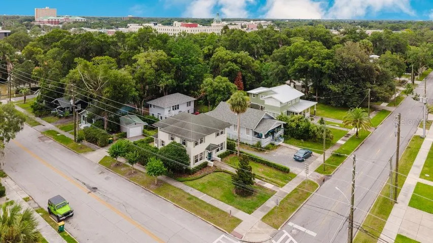 Large corner lot.
