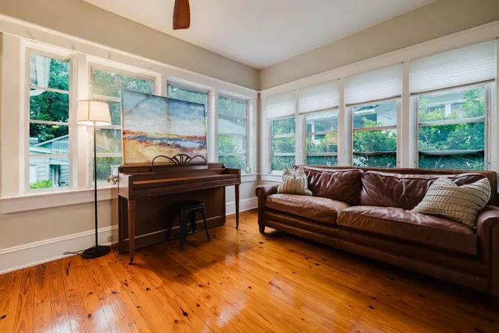 Sunroom/music room/office.
