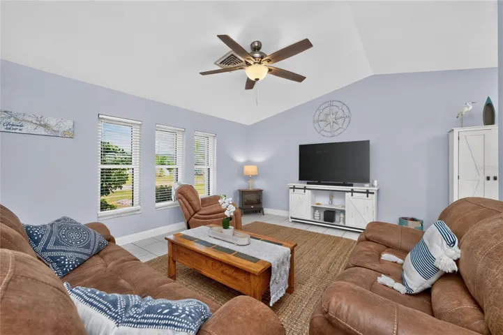The three updated impact-resistant windows provide abundant natural light.
