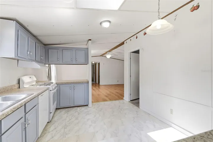 KITCHEN INTO LIVING ROOM