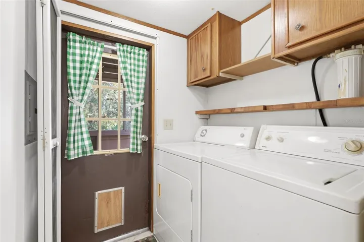 LAUNDRY FROM SIDE DOOR- LEADS TO KITCHEN