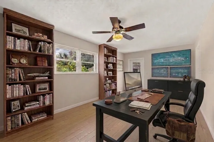 *Virtually Staged* Bedroom 5 (Currently used as a home office)