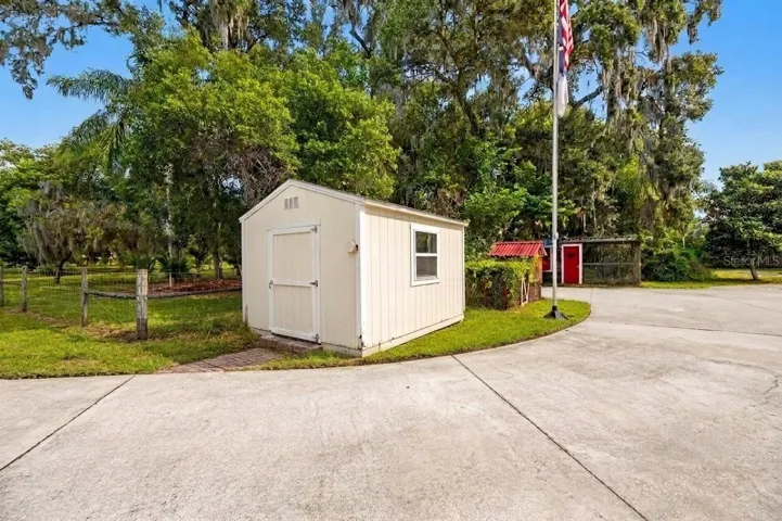 Exterior of shed.