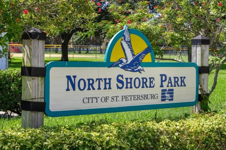 Enjoy Straub Park with It's Twinkling Lights and Water Views.