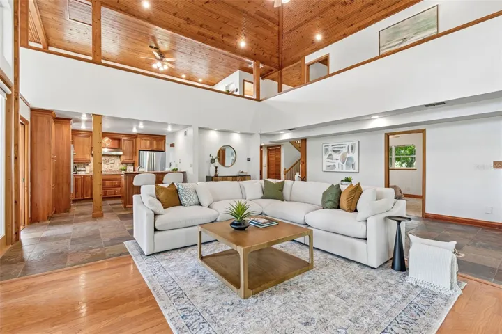 Breathtaking Living/Great room with soaring ceilings