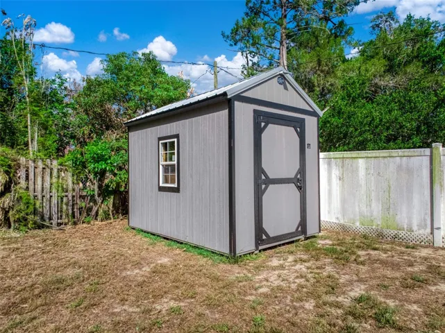 Newly added shed