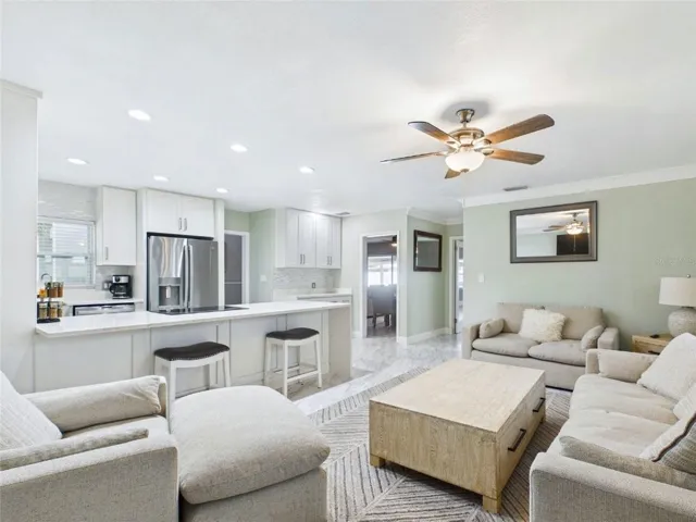 Kitchen and Living Room