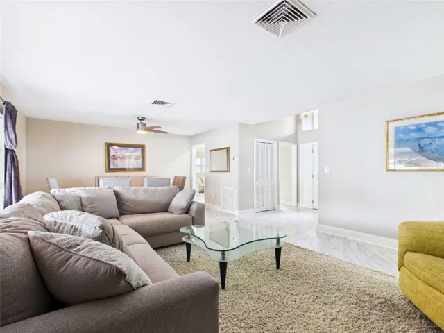 Large Family Room & Dining Room Combo