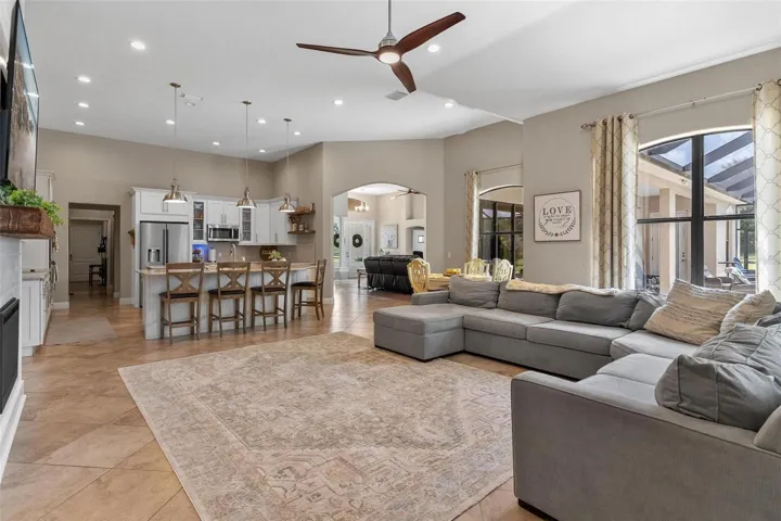 Family Room Overlooking Kitchen