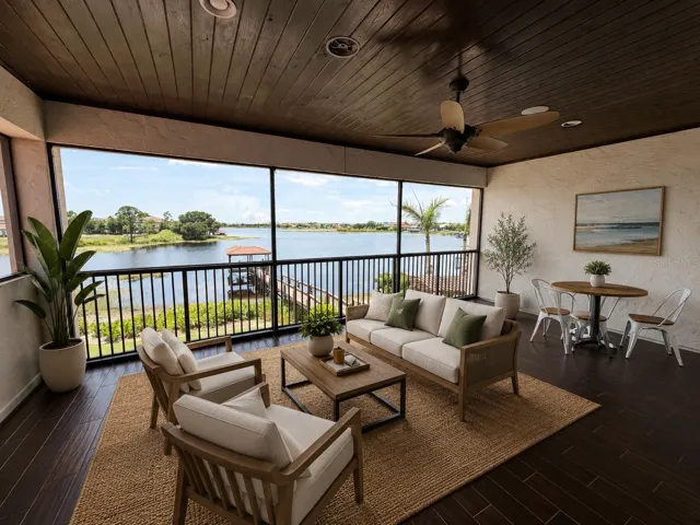 Rendering of decorated lanai
