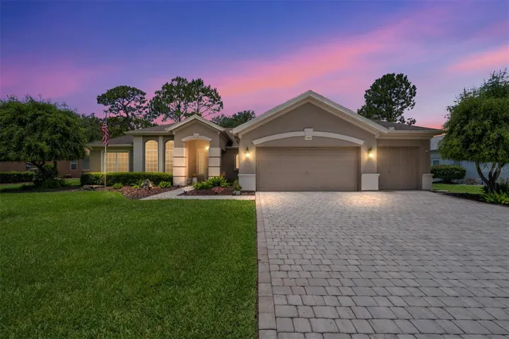 Twilight Front of Home