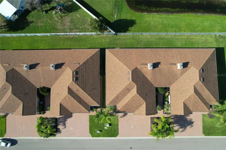 Aerial View of Roofs
