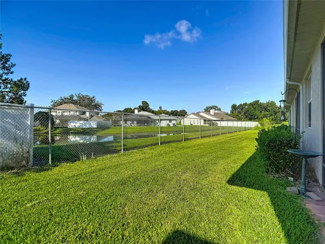 Backyard with View of Pond