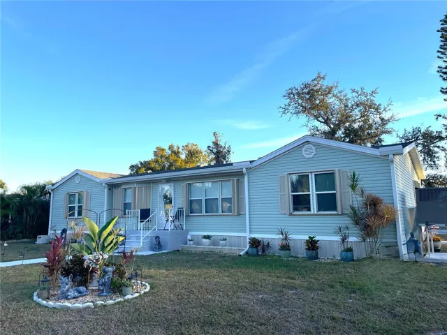 Double wide situated on a double lot