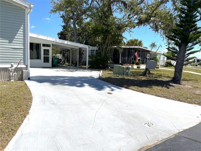 Long Driveway and Carport