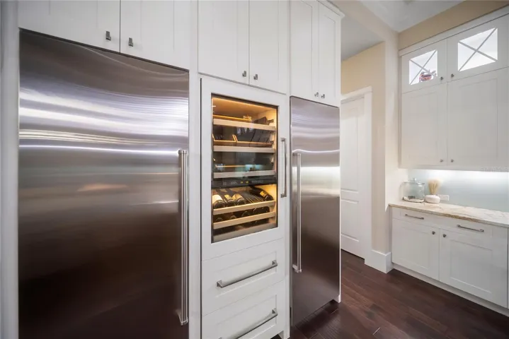Separate Sub Zero Refrigerator/Freezer and Wine/Beverage Chiller