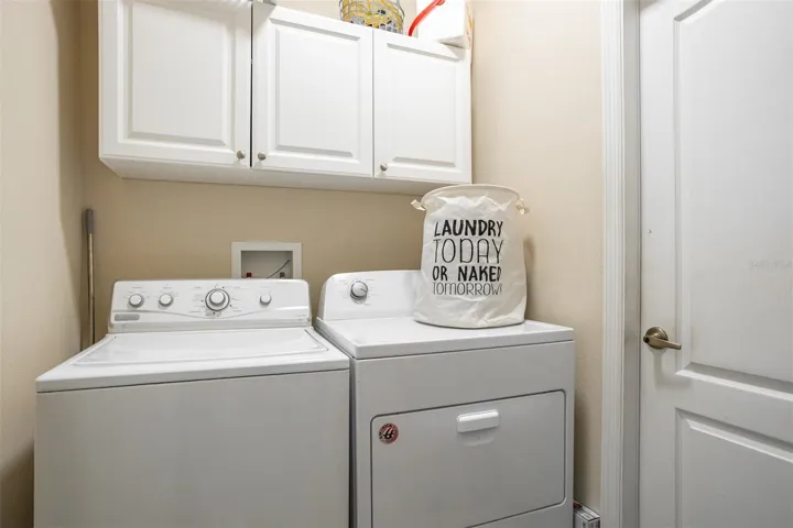 Indoor laundry room convenience