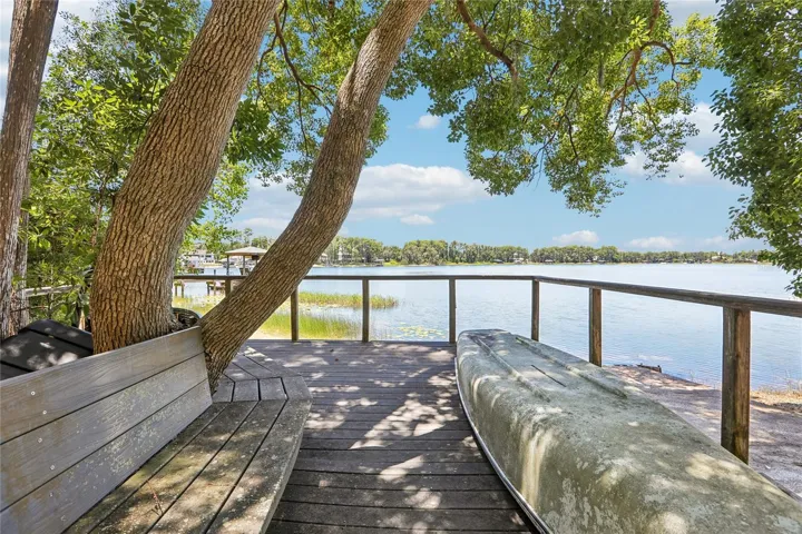 Lakeside deck