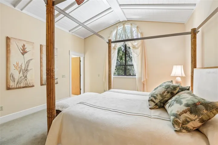 Vaulted wood planked ceilings