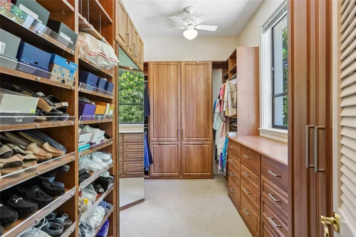 Floor to ceiling designer closet system