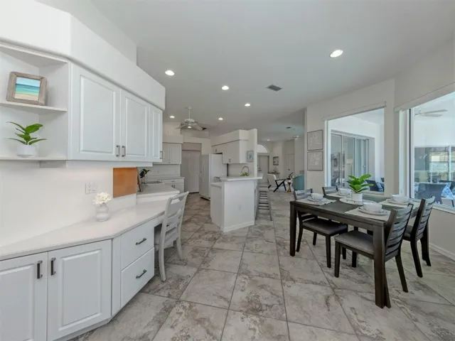 The home is so bright and allows you to freely flow from one room to the next!