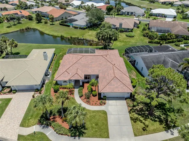 Plenty of green space between these homes.