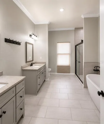 Master Bathroom “virtually staged”