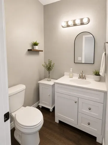 Half Bath           “virtually staged”