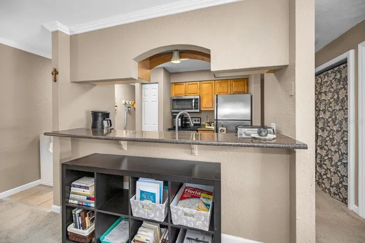 Washer &amp; dryer to right of kitchen in hallway