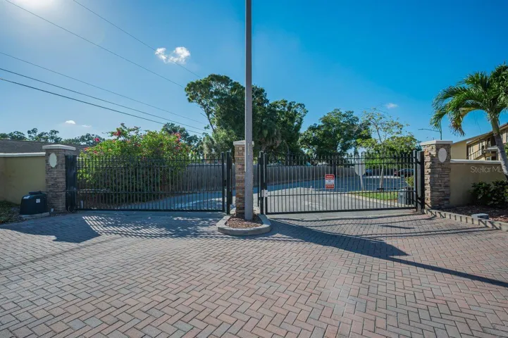 North gated entrance
