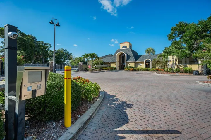 North gated entrance
