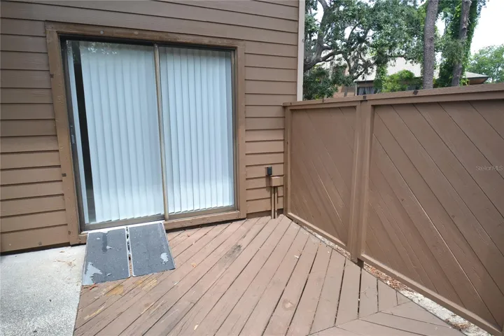 Patio and ramp has been removed