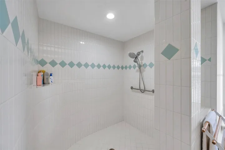 master bath spacious shower