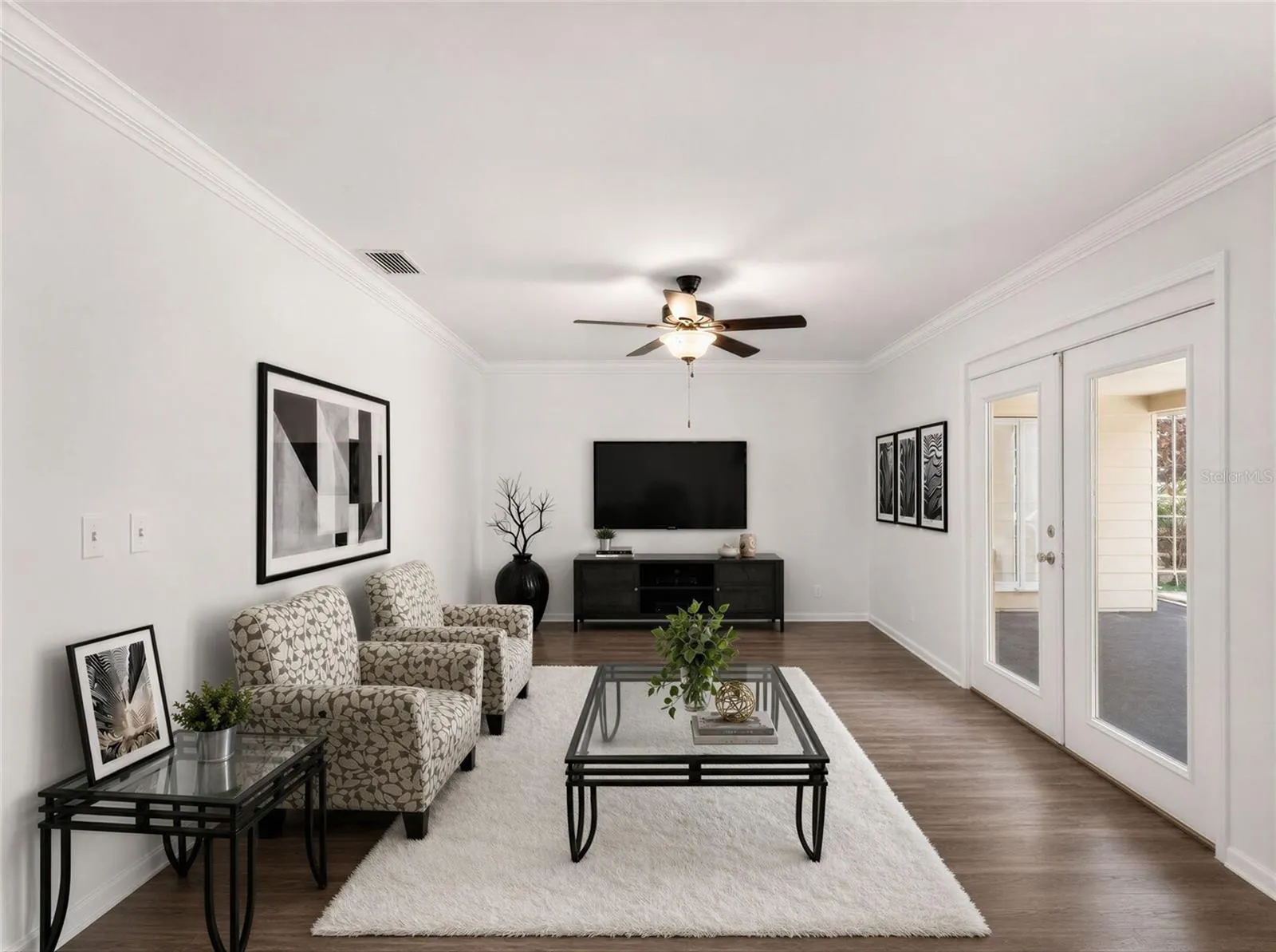 Pool side living room virtual